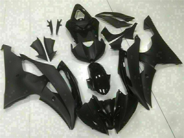 Custom 2008-2016 Black Yamaha YZF R6 Replacement Motorcycle Fairings Custom 2008-2016 Black Yamaha YZF R6 Replacement Motorcycle Fairings