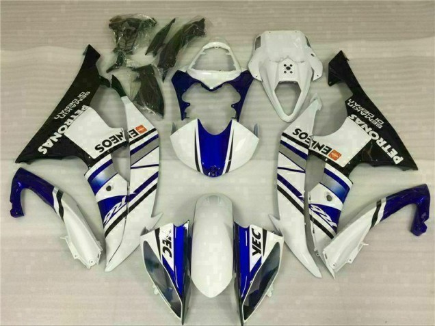 Custom 2008-2016 Blue White Blue White ENEOS Yamaha YZF R6 Bike Fairing Kit Custom 2008-2016 Blue White Blue White ENEOS Yamaha YZF R6 Bike Fairing Kit