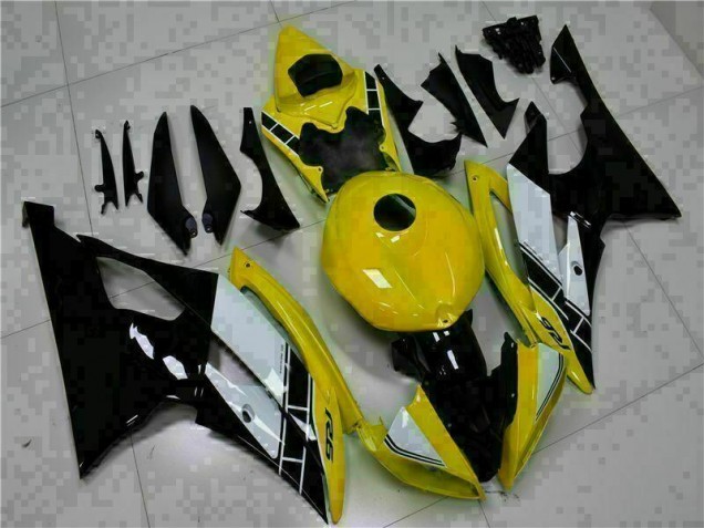 Custom 2008-2016 Yellow Black Yamaha YZF R6 Motorcycle Fairings Kits Custom 2008-2016 Yellow Black Yamaha YZF R6 Motorcycle Fairings Kits