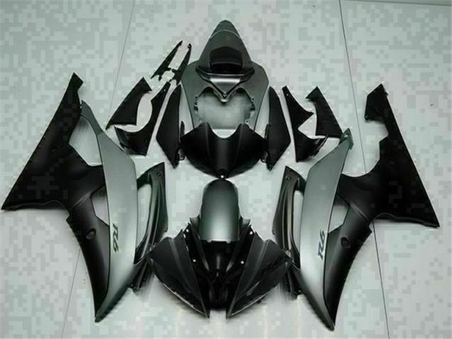Custom 2008-2016 Grey Black Yamaha YZF R6 Moto Fairings Custom 2008-2016 Grey Black Yamaha YZF R6 Moto Fairings
