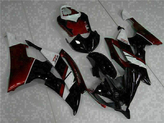 Custom 2008-2016 Black Yamaha YZF R6 Motorcyle Fairings Custom 2008-2016 Black Yamaha YZF R6 Motorcyle Fairings