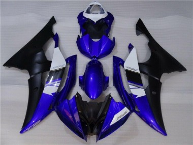 Custom 2008-2016 Blue Black Yamaha YZF R6 Replacement Fairings