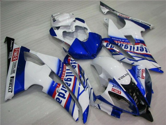 Custom 2008-2016 White Blue Sterilgarda Volvo Yamaha YZF R6 Motorcycle Fairing Custom 2008-2016 White Blue Sterilgarda Volvo Yamaha YZF R6 Motorcycle Fairing