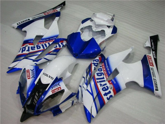 Custom 2008-2016 White Blue Sterilgarda Volvo Yamaha YZF R6 Motorcycle Fairing Custom 2008-2016 White Blue Sterilgarda Volvo Yamaha YZF R6 Motorcycle Fairing