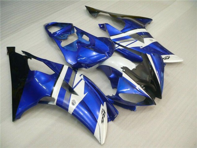 Custom 2008-2016 Blue White Black Yamaha YZF R6 Bike Fairings & Bodywork Custom 2008-2016 Blue White Black Yamaha YZF R6 Bike Fairings & Bodywork