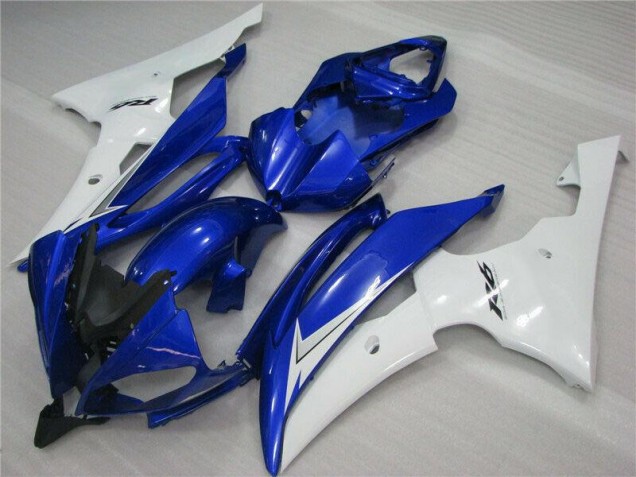 Custom 2008-2016 Blue White Black Yamaha YZF R6 Bike Fairings Custom 2008-2016 Blue White Black Yamaha YZF R6 Bike Fairings