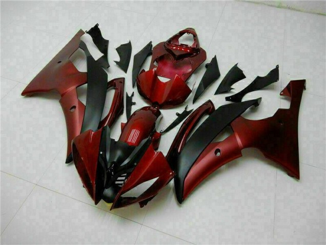 Custom 2008-2016 Red Black Yamaha YZF R6 Motorcycle Fairings Kits Custom 2008-2016 Red Black Yamaha YZF R6 Motorcycle Fairings Kits