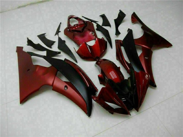 Custom 2008-2016 Red Black Yamaha YZF R6 Motorcycle Fairings Kits Custom 2008-2016 Red Black Yamaha YZF R6 Motorcycle Fairings Kits