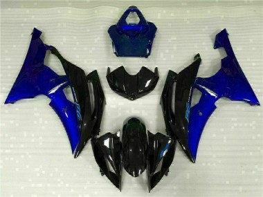 Custom 2008-2016 Blue Black Yamaha YZF R6 Motorcyle Fairings