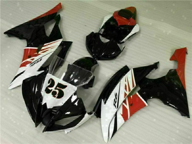 Custom 2008-2016 White Black Yamaha YZF R6 Motor Fairings Custom 2008-2016 White Black Yamaha YZF R6 Motor Fairings