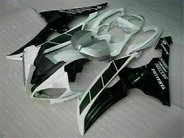 Custom 2008-2016 White Black Yamaha YZF R6 Motorcycle Fairings Custom 2008-2016 White Black Yamaha YZF R6 Motorcycle Fairings