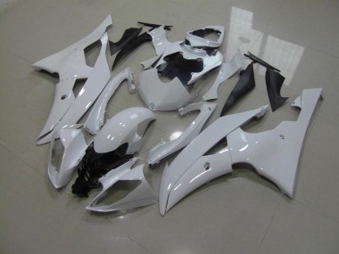 Custom 2008-2016 Pearl White No Decals Yamaha YZF R6 Motorbike Fairing