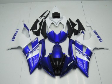 Custom 2008-2016 Blue White OEM Style Yamaha YZF R6 Motorcycle Fairing Kit