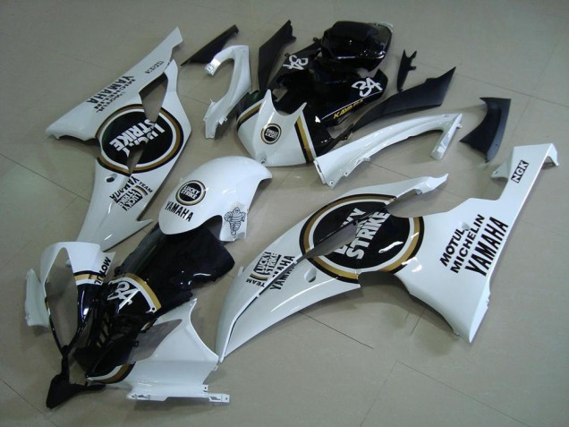 Custom 2008-2016 Black Lucky Strike Yamaha YZF R6 Motor Bike Fairings Custom 2008-2016 Black Lucky Strike Yamaha YZF R6 Motor Bike Fairings