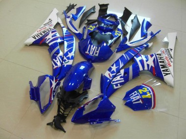 Custom 2008-2016 Blue Star Fiat Yamaha YZF R6 Bike Fairing Kit