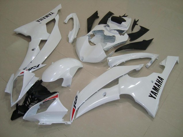 Custom 2008-2016 Pearl White Yamaha YZF R6 Motorbike Fairing Kits Custom 2008-2016 Pearl White Yamaha YZF R6 Motorbike Fairing Kits
