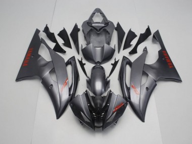 Custom 2008-2016 Matte Black Grey Yamaha YZF R6 Motorcycle Fairings Kit