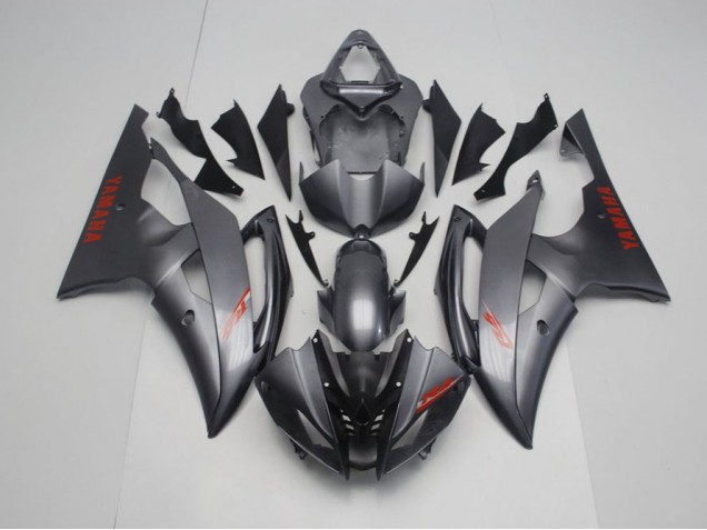 Custom 2008-2016 Matte Black Grey Yamaha YZF R6 Motorcycle Fairings Kit Custom 2008-2016 Matte Black Grey Yamaha YZF R6 Motorcycle Fairings Kit