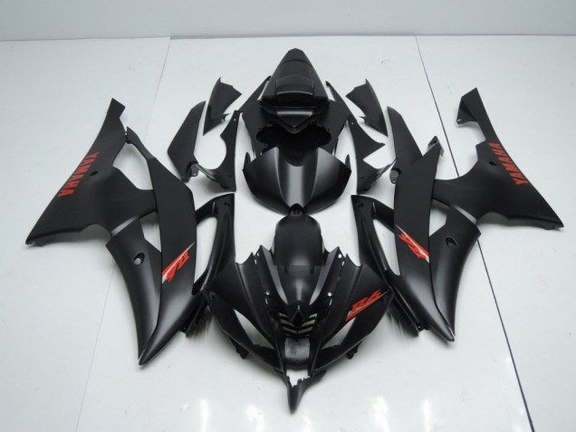Custom 2008-2016 Matte Black Red Decals Yamaha YZF R6 Motorbike Fairings Custom 2008-2016 Matte Black Red Decals Yamaha YZF R6 Motorbike Fairings