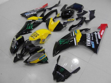 Custom 2008-2016 Yellow Monster Yamaha YZF R6 Bike Fairings