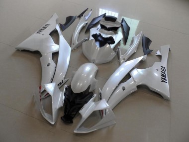 Custom 2008-2016 Pearl White OEM Style Yamaha YZF R6 Motorbike Fairing