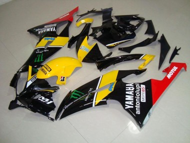 Custom 2008-2016 Yellow Monster Yamaha YZF R6 Motor Fairings