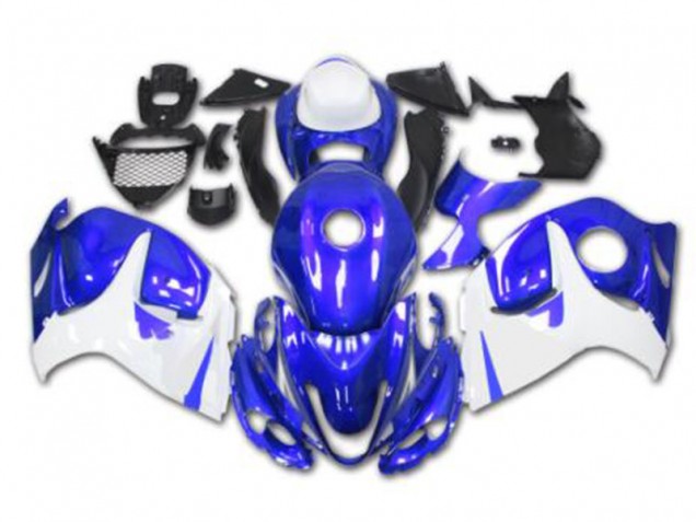 Custom 2008-2019 Blue White Suzuki GSXR 1300 Hayabusa Motorcycle Replacement Fairings Custom 2008-2019 Blue White Suzuki GSXR 1300 Hayabusa Motorcycle Replacement Fairings