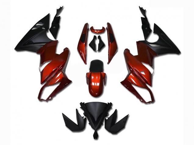 Custom 2009-2011 Red Kawasaki EX650 Bike Fairing Custom 2009-2011 Red Kawasaki EX650 Bike Fairing