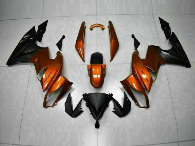 Custom 2009-2011 Orange Kawasaki EX650 Motorbike Fairing Custom 2009-2011 Orange Kawasaki EX650 Motorbike Fairing