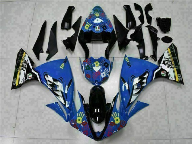 Custom 2009-2011 Blue Yamaha YZF R1 Bike Fairings Custom 2009-2011 Blue Yamaha YZF R1 Bike Fairings