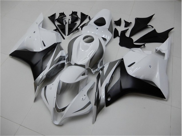 Custom 2009-2012 White Silver Black Honda CBR600RR Motor Bike Fairings Custom 2009-2012 White Silver Black Honda CBR600RR Motor Bike Fairings