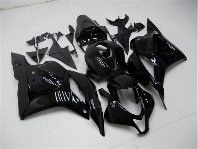 Custom 2009-2012 Glossy Black Honda CBR600RR Bike Fairing Kit