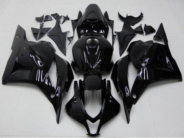 Custom 2009-2012 Glossy Black Honda CBR600RR Bike Fairing Kit