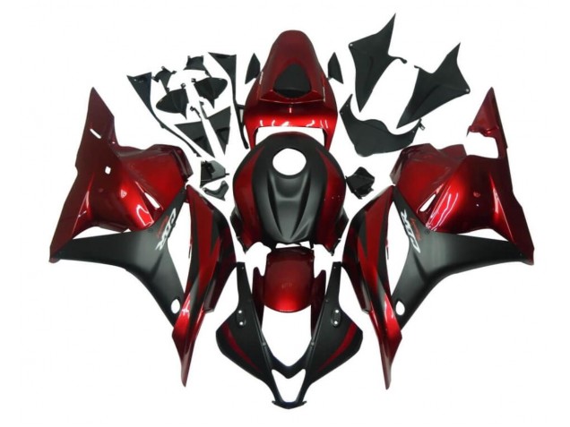 Custom 2009-2012 Red Black Honda CBR600RR Motorcycle Fairings Kits Custom 2009-2012 Red Black Honda CBR600RR Motorcycle Fairings Kits