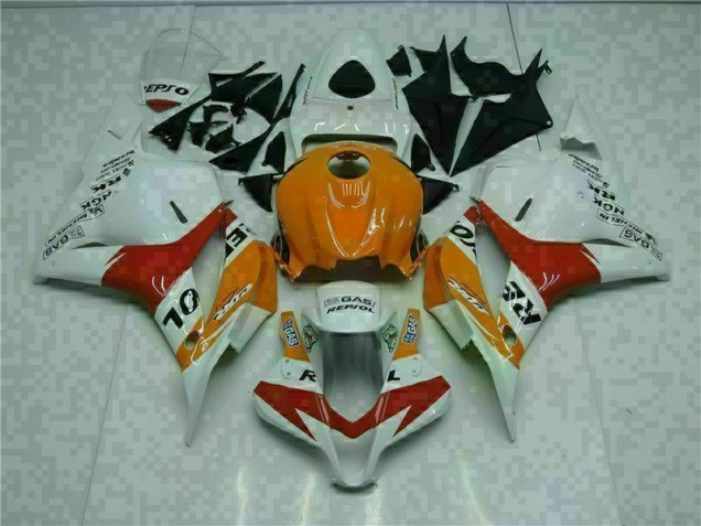 Custom 2009-2012 White Orange Repsol Honda CBR600RR Motorcylce Fairings Custom 2009-2012 White Orange Repsol Honda CBR600RR Motorcylce Fairings
