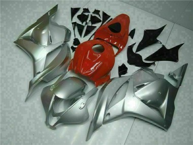 Custom 2009-2012 Silver Honda CBR600RR Bike Fairings