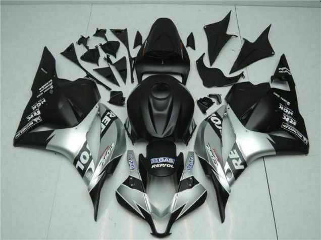 Custom 2009-2012 Black Silver Repsol Honda CBR600RR Motorcycle Fairings Kits Custom 2009-2012 Black Silver Repsol Honda CBR600RR Motorcycle Fairings Kits