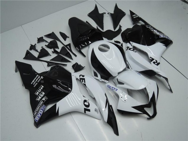 Custom 2009-2012 White Black Honda CBR600RR Motorcycle Replacement Fairings Custom 2009-2012 White Black Honda CBR600RR Motorcycle Replacement Fairings