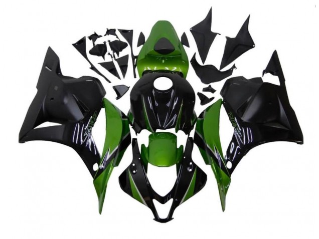 Custom 2009-2012 Green Black Honda CBR600RR Motorcycle Fairings Kit Custom 2009-2012 Green Black Honda CBR600RR Motorcycle Fairings Kit