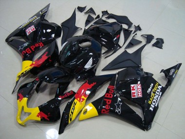 Custom 2009-2012 Black Red Bull Honda CBR600RR Replacement Fairings