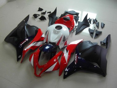 Custom 2009-2012 Red Dark Blue Honda CBR600RR Bike Fairing Kit