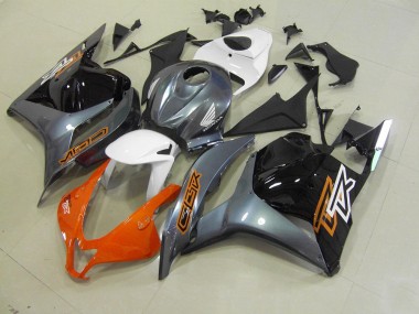 Custom 2009-2012 Orange Grey Black Honda CBR600RR Replacement Fairings