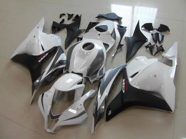 Custom 2009-2012 White Black Grey Honda CBR600RR Motorbike Fairings Custom 2009-2012 White Black Grey Honda CBR600RR Motorbike Fairings