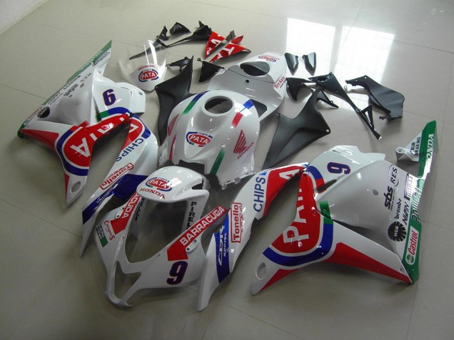 Aftermarket 2009-2012 Red White Pata Honda CBR600RR Motorcycle Fairing Kit