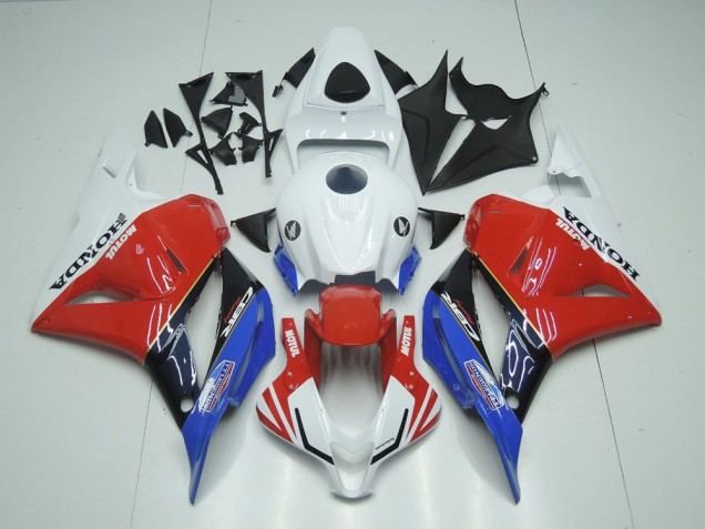 Custom 2009-2012 White Motul Red Blue Honda CBR600RR Bike Fairings Custom 2009-2012 White Motul Red Blue Honda CBR600RR Bike Fairings
