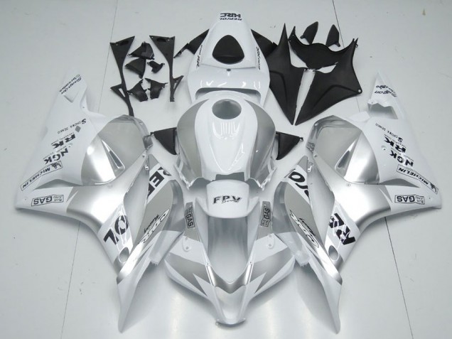 Custom 2009-2012 White Silver Repsol Honda CBR600RR Bike Fairing Kit Custom 2009-2012 White Silver Repsol Honda CBR600RR Bike Fairing Kit