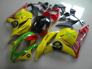 Custom 2009-2012 Yellow Corona Extra Honda CBR600RR Motorbike Fairing Kits