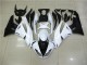 Custom 2009-2012 White Kawasaki ZX6R Motorcyle Fairings Custom 2009-2012 White Kawasaki ZX6R Motorcyle Fairings