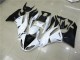 Custom 2009-2012 White Kawasaki ZX6R Motorcyle Fairings Custom 2009-2012 White Kawasaki ZX6R Motorcyle Fairings