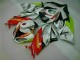 Custom 2009-2012 White Red H. Energy Kawasaki ZX6R Motorcycle Fairings Kit Custom 2009-2012 White Red H. Energy Kawasaki ZX6R Motorcycle Fairings Kit